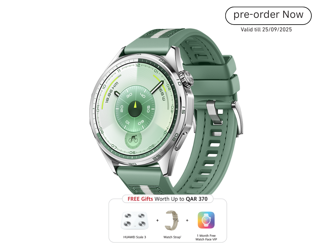 Buy HUAWEI Watch GT 6 46mm – AMOLED, 21-Day Battery, 5ATM in Qatar Buy HUAWEI Watch GT 6 46mm – AMOLED, 21-Day Battery, 5ATM in Qatar